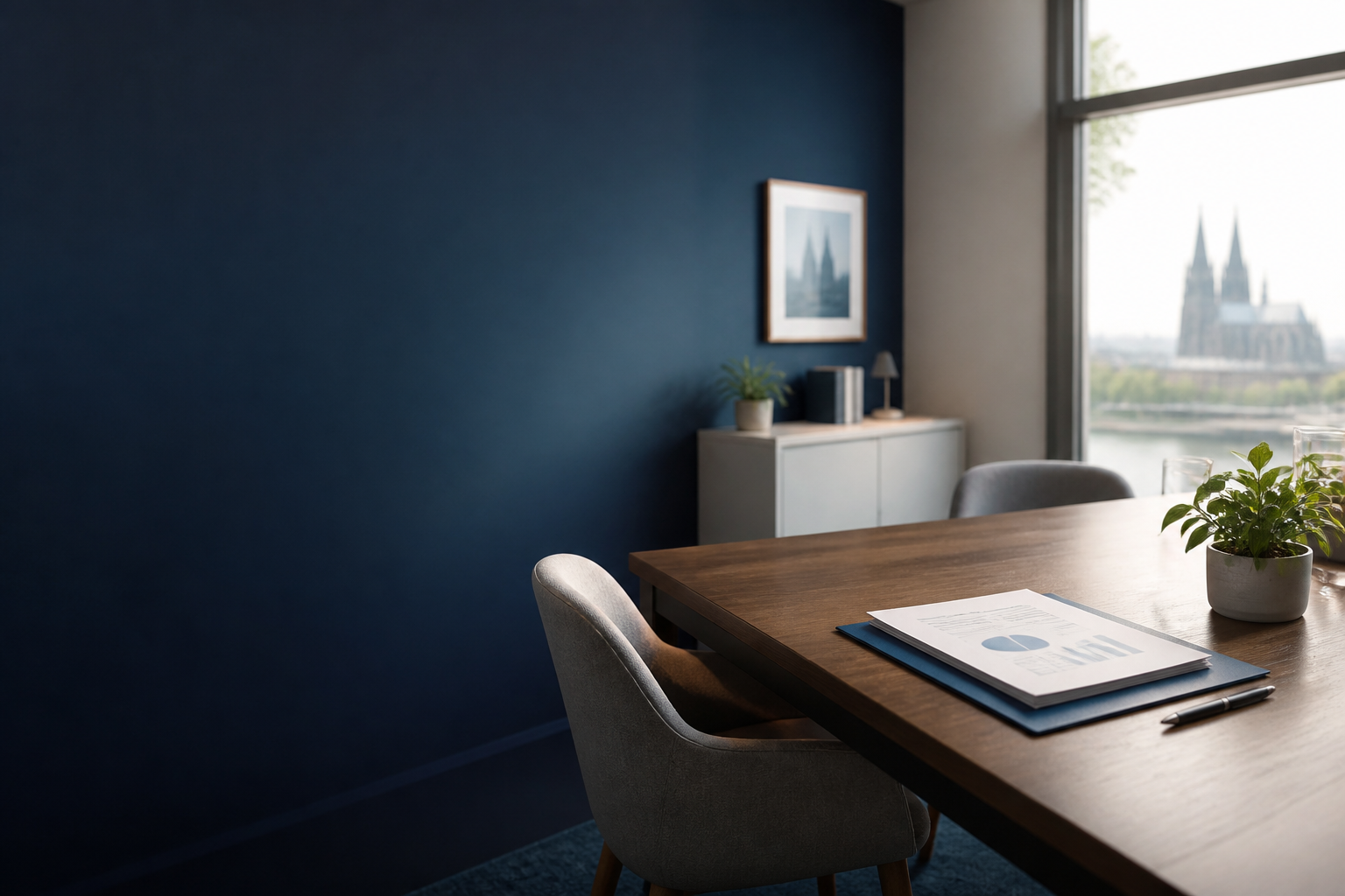 Ruhiger Beratungsraum der Schuldnerhilfe in Köln